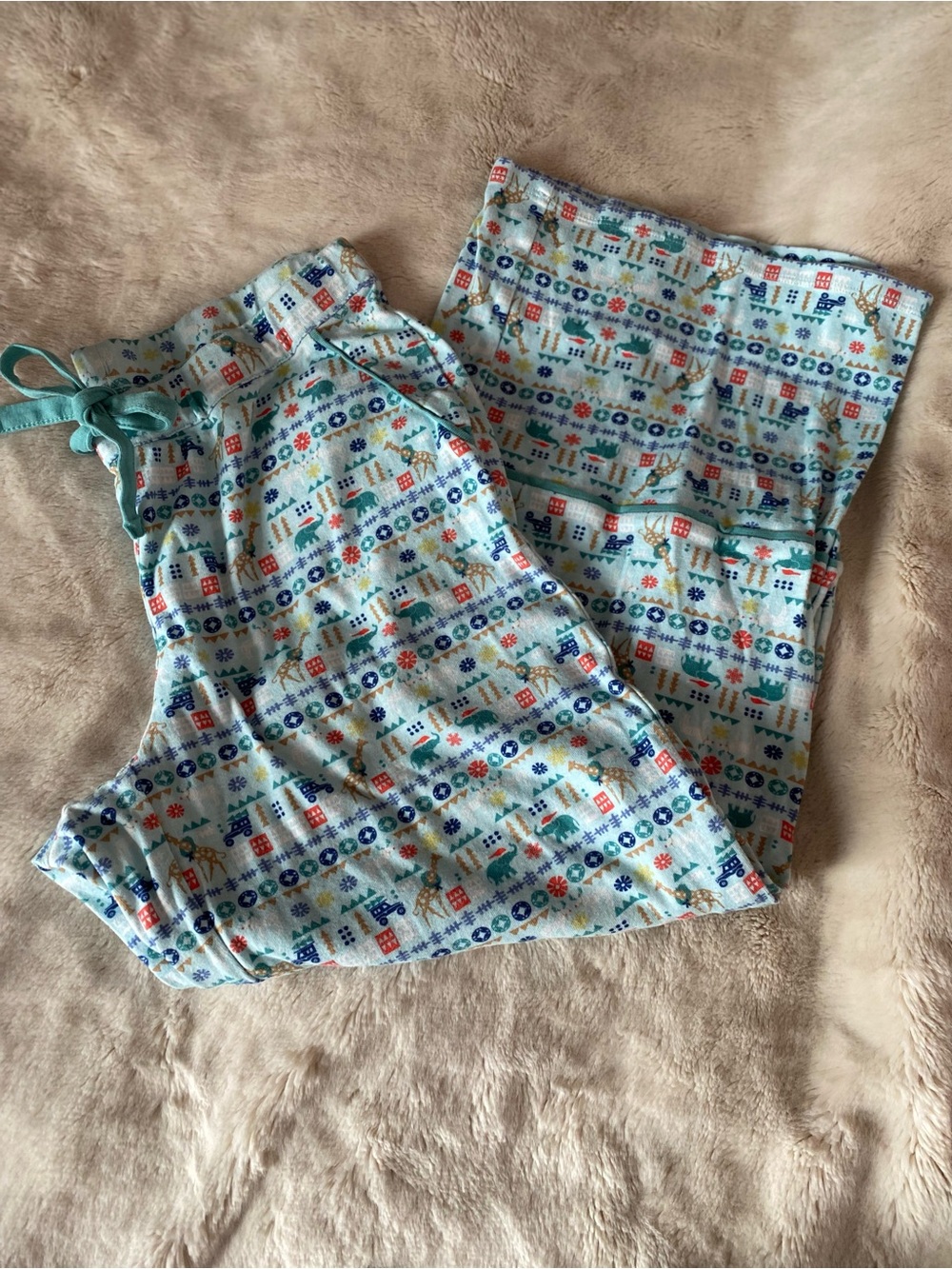 Summersalt cotton festive holiday patterned pajama pants